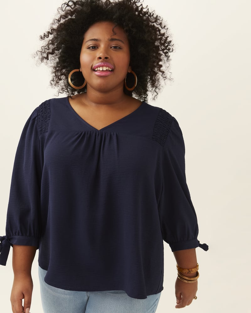 Front of plus size Diana Blouse by East Adeline | Dia&Co | dia_product_style_image_id:186198
